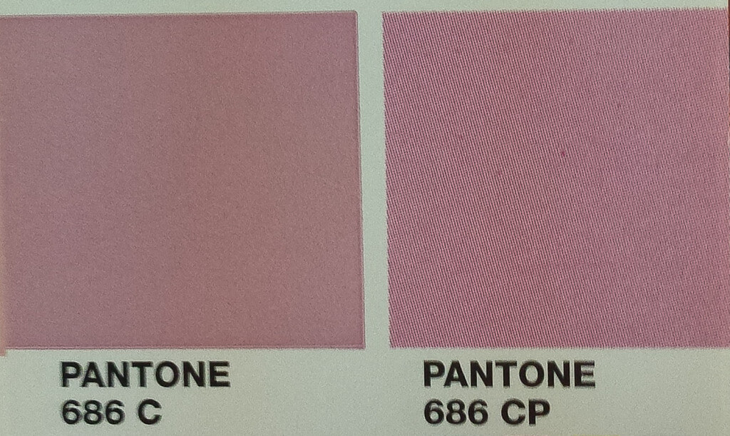 The same swatch in PMS and CMYK can come out very different due to gamut restrictions